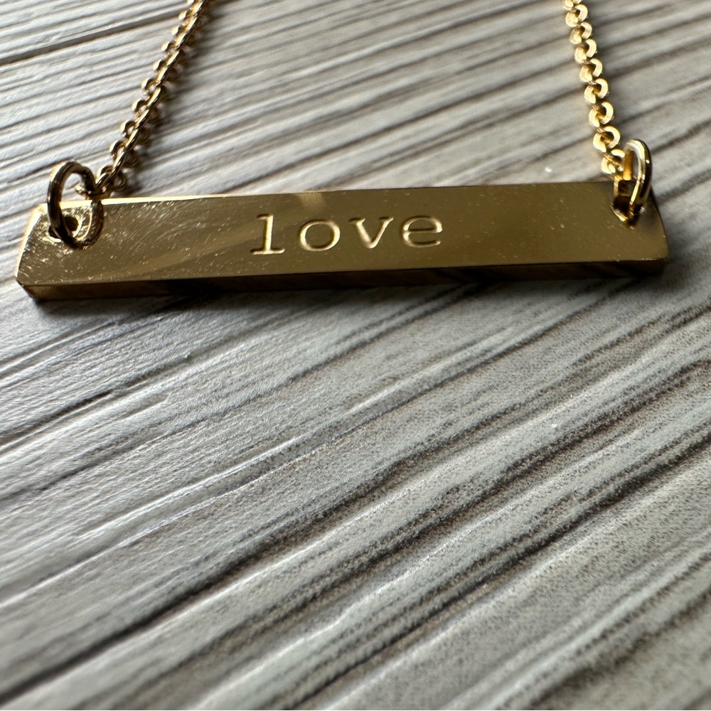 💥3 for $10 💜 Jook & Nona Tag Necklace  ‘ Love ‘